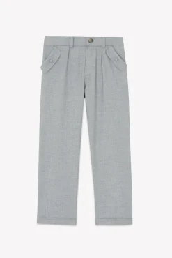 Pantalon Gris chiné en flanelle