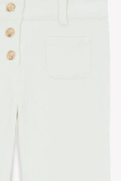 Pantalon Ecru en velours