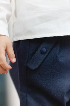 Pantalon Marine en flanelle
