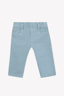 Pantalon Bleu glacier en velours