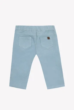 Pantalon Bleu glacier en velours