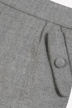 Pantalon Gris chiné en flanelle