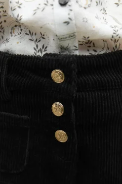 Pantalon Noir en velours