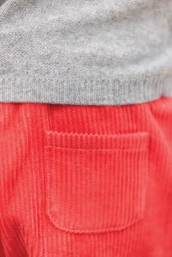 Pantalon Praline velours nœud