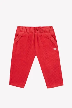 Pantalon Praline velours nœud