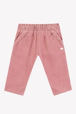 Pantalon Myosotis velours nœud