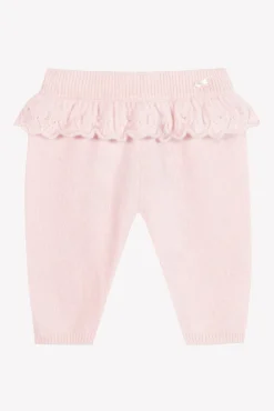 Pantalon Rose pâle avec jeux de volants