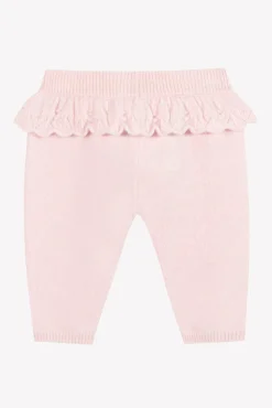 Pantalon Rose pâle avec jeux de volants