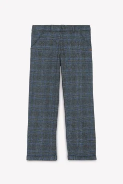 Pantalon Gris chiné à carreaux