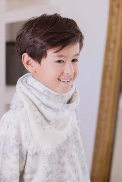 Petit Foulard Gris clair Kujten x Tartine et Chocolat