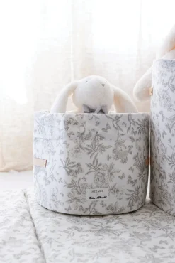 Petite panière toile de jouy gris Mèzamé x Tartine et Chocolat