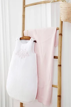 Plaid cachemire Lapin Rose pâle