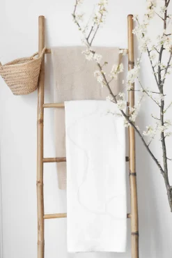 Plaid cachemire Lapin Ecru