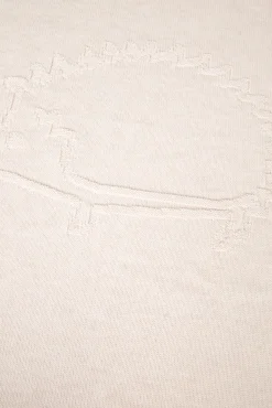 Plaid Laine Hérisson beige