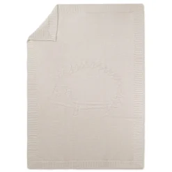 Plaid Laine Hérisson beige