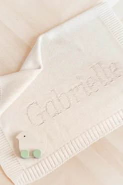 Plaid personnalisé Laine beige