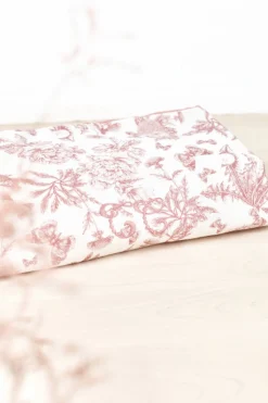 Plaid réversible Imprimé inspiration Toile de Jouy