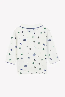 Polo Bleu électrique illustration pixels