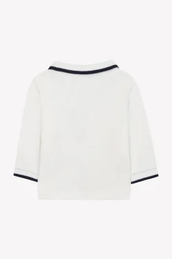 Polo Ecru liseré marine