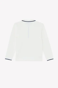 Polo Ecru écusson hérisson