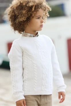 Pull Ecru signature TC