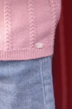 Pull Eglantine col broderie anglaise