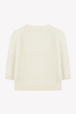 Pull Ecru illustration lapin