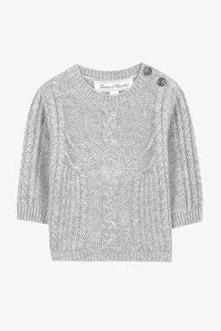 Pull Gris chiné signature TC