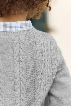 Pull Gris chiné signature TC