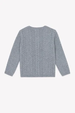 Pull Gris chiné signature TC