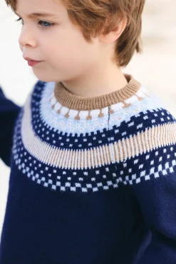 Pull Marine motif jacquard