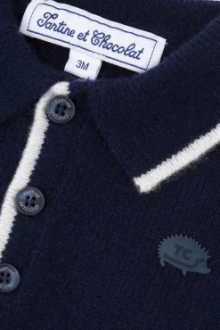 Pull Marine col pointu