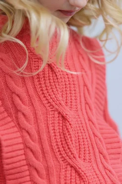 Pull Praline maille torsadée