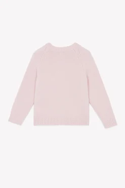 Pull Rose poudré illustration flocon