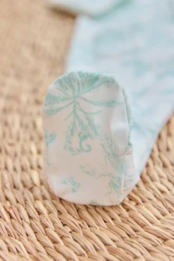 Pyjama Vert d'eau inspiration Toile de Jouy