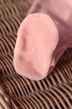 Pyjama Pêche velours broderies