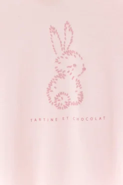 Pyjama Rose pâle lapin