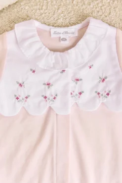 Pyjama Rose pâle volanté