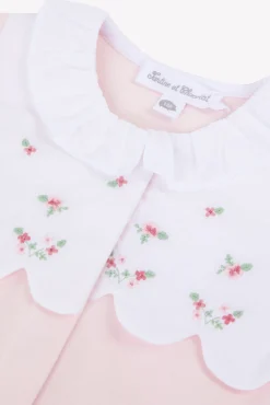 Pyjama Rose pâle volanté