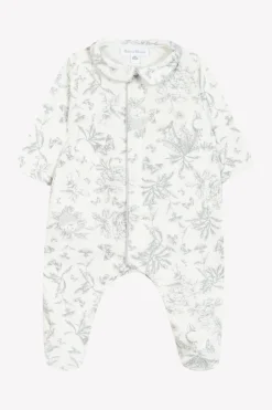 Pyjama Imprimé inspiration toile de jouy gris