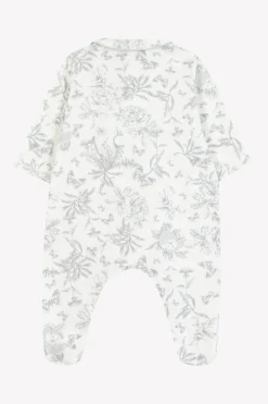 Pyjama Imprimé inspiration toile de jouy gris