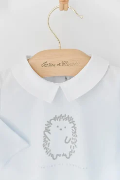 Pyjama Bleu ciel hérisson