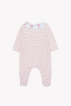Pyjama Rose pâle à rayures