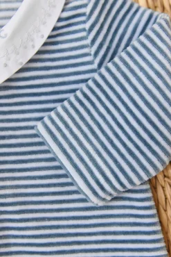 Pyjama Bleu orage à rayures