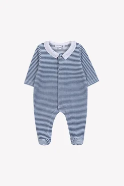 Pyjama Bleu orage à rayures