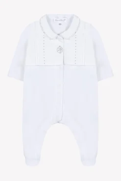 Pyjama Gris clair col pointu