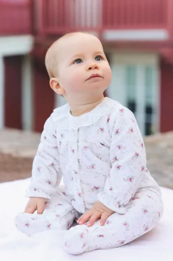 Pyjama Ecru fleurs