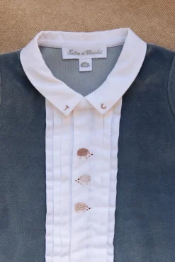 Pyjama Bleu orage hérisson