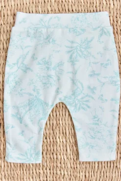 Pyjama deux pièces Vert d'eau inspiration Toile de Jouy