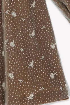 Robe Bronze velours et tulle